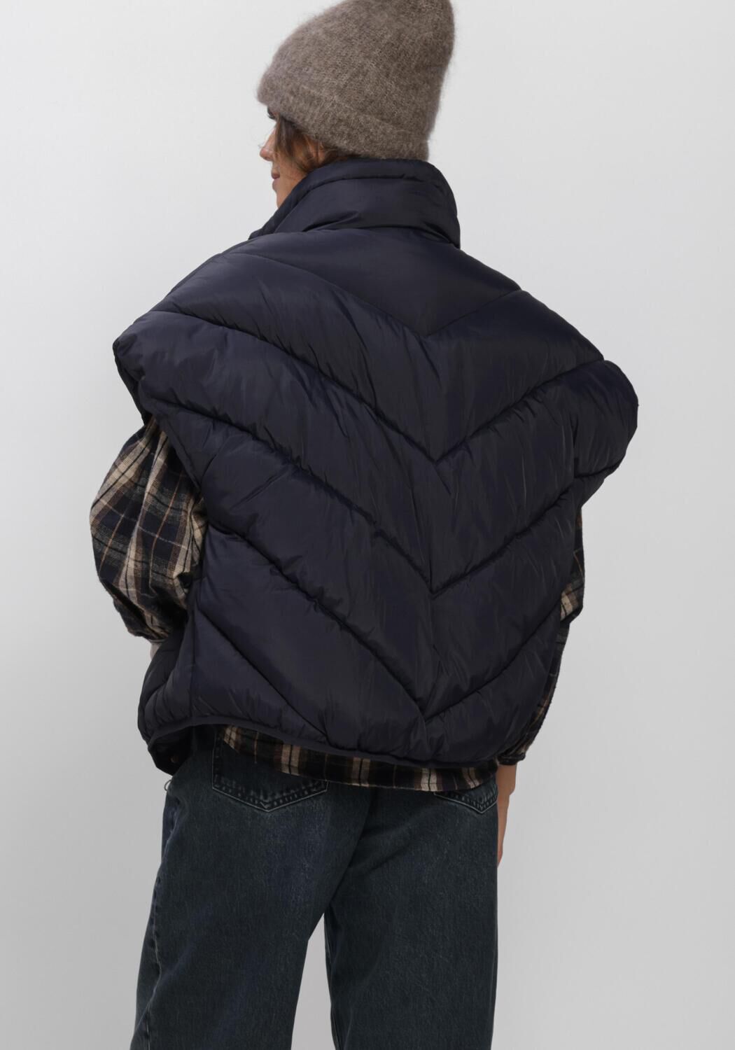 Dunkelblau BY-BAR Bodywarmer FRANKY SLEEVELESS JACKET - large