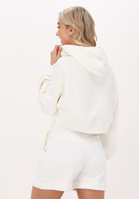 Weiße LUNE ACTIVE Sweatshirt KATIE CROPPED HOODIE - large