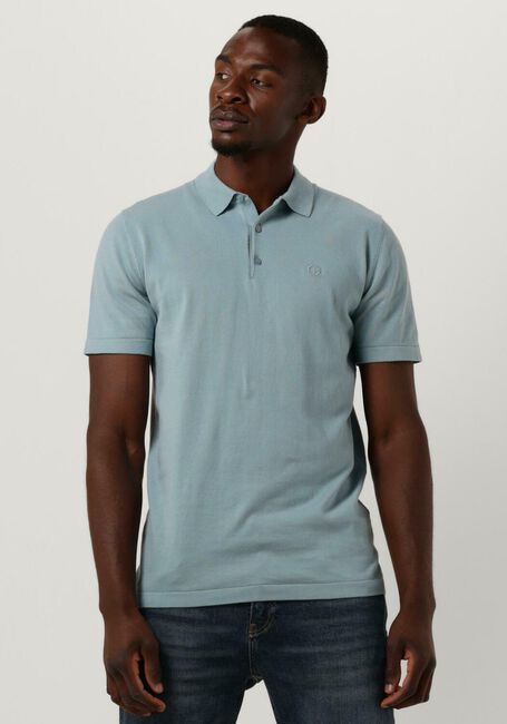 Blaue DSTREZZED Polo-Shirt POLO S/S COTTON KNIT - large
