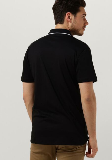 Schwarze SELECTED HOMME Polo-Shirt SLHLEROY COOLMAX SS POLO B - large