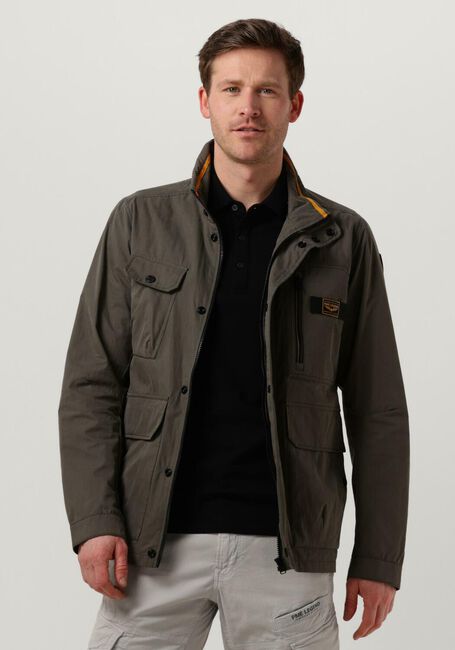 Olive PME LEGEND Jack SEMI LONG JACKET FUTURER 2.0 MECH COTTON - large