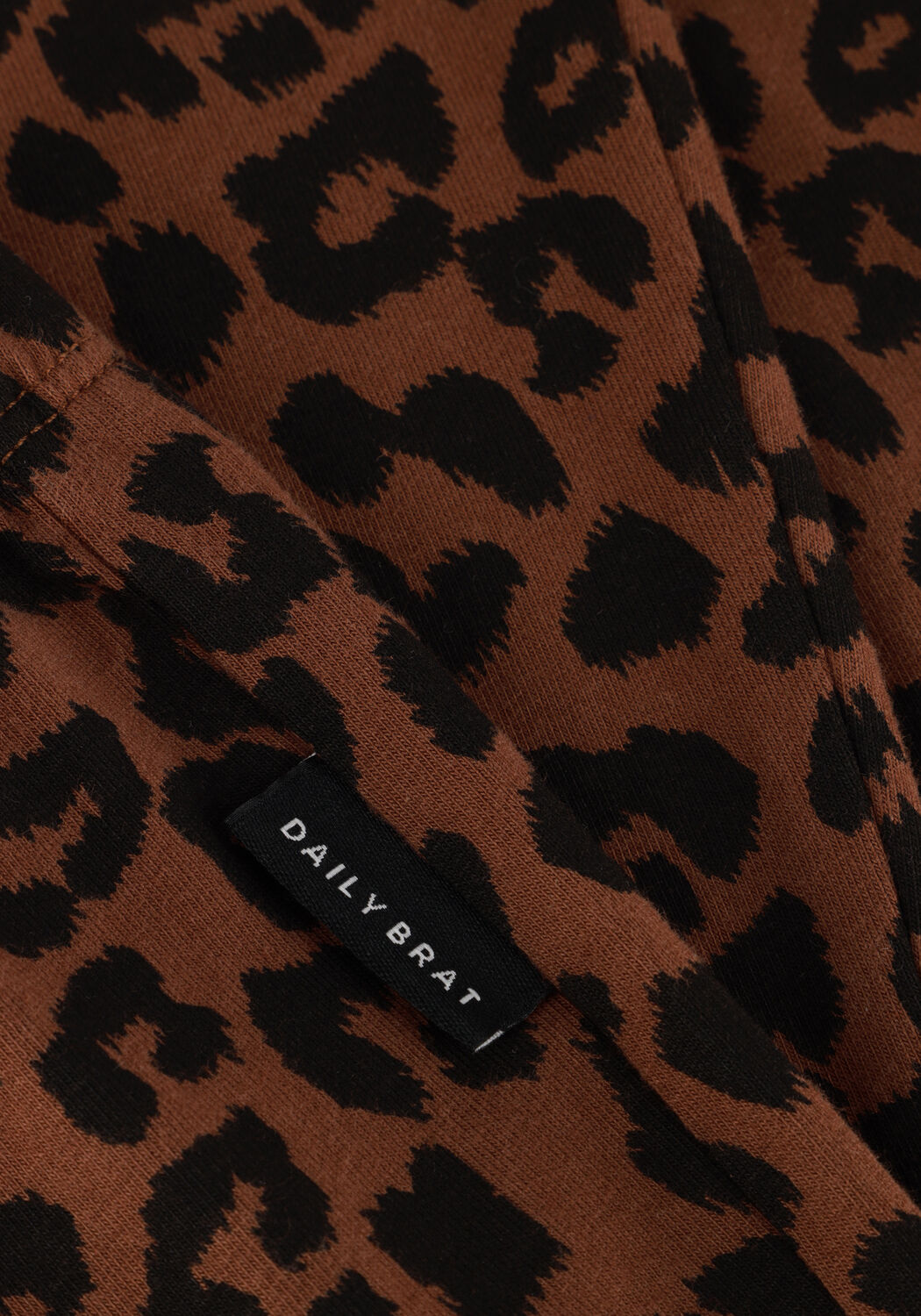 Braune DAILY BRAT Schlaghose LEOPARD FLARED PANTS - large