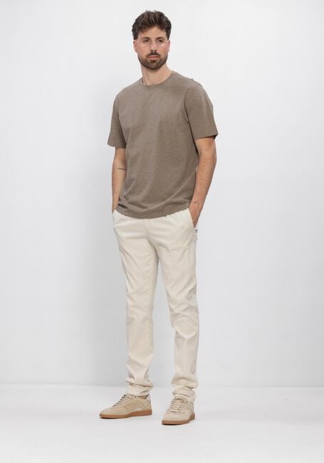 Braune PROFUOMO T-shirt T-SHIRT CREW NECK MERCERIZED STRETCH PIQUE - large