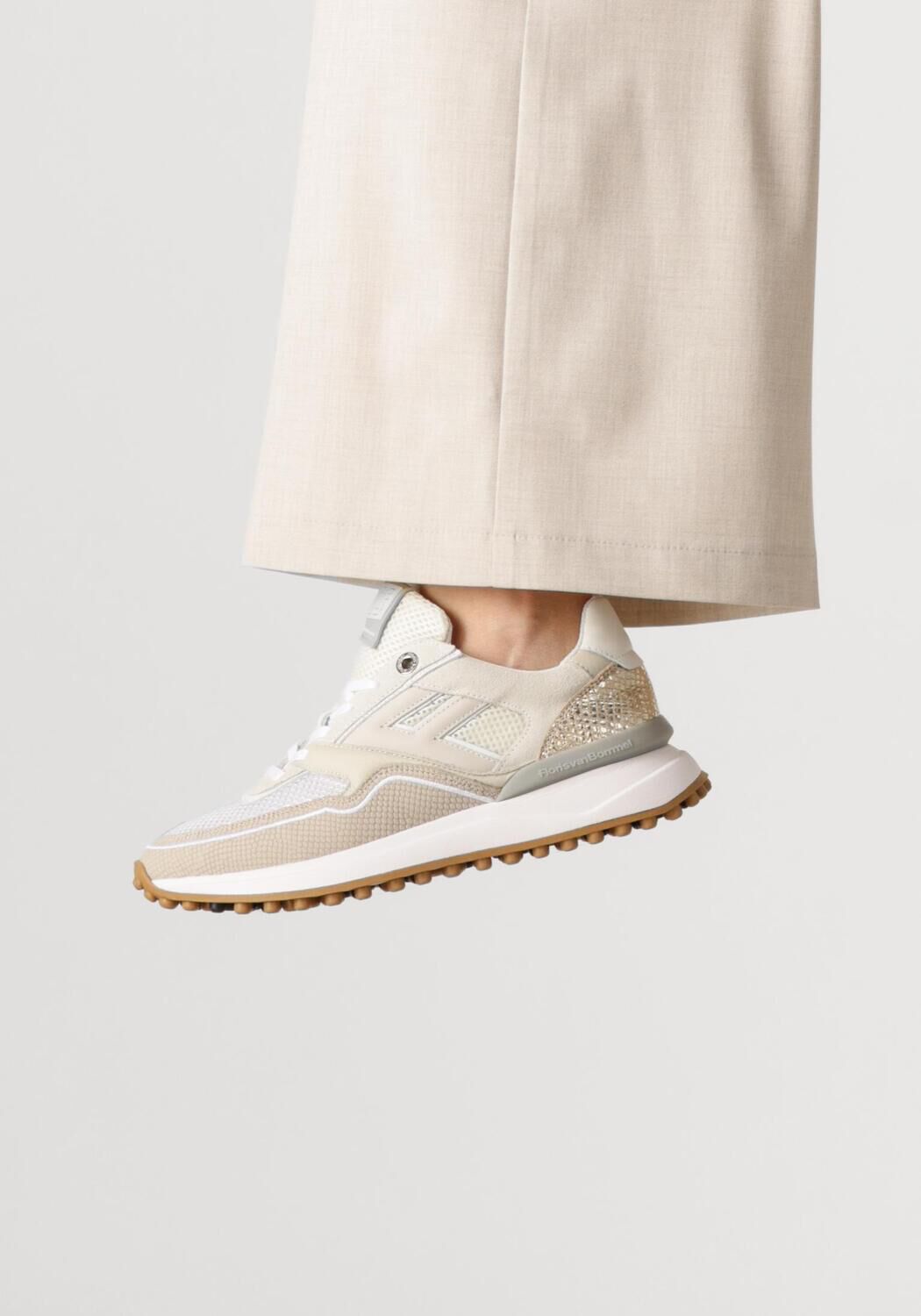 Taupe FLORIS VAN BOMMEL Sneaker Low SFM-10128 - large