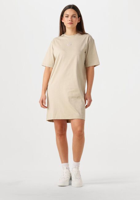 Beige CALVIN KLEIN Minikleid PLACED INST TEE DRESS - large