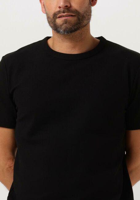 Schwarze SELECTED HOMME T-shirt SLHJOSEPH PIQUE O-NECK TEE - large