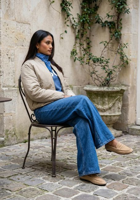 Blaue MSCH COPENHAGEN Sweatshirt MSCHMELA BRIENA MSCH SWEATSHIRT - large