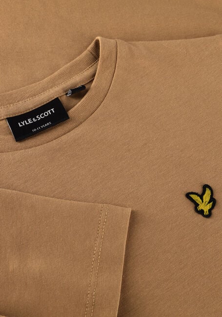 Camelfarbene LYLE & SCOTT T-shirt PLAIN T-SHIRT - large