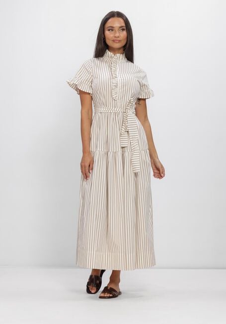 Beige NEO NOIR Kleider NELLIE WIDE STRIPE DRESS - large