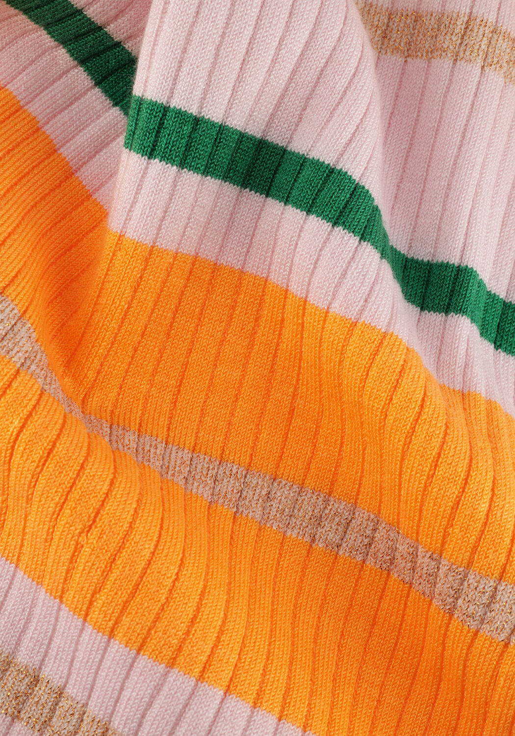 Lila MOODSTREET Minikleid FINE KNITTED STRIPED RIB DRESS - large