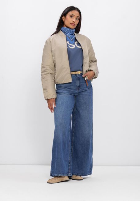 Blaue MSCH COPENHAGEN Wide jeans MSCHTURIG ALENA PANTS - large