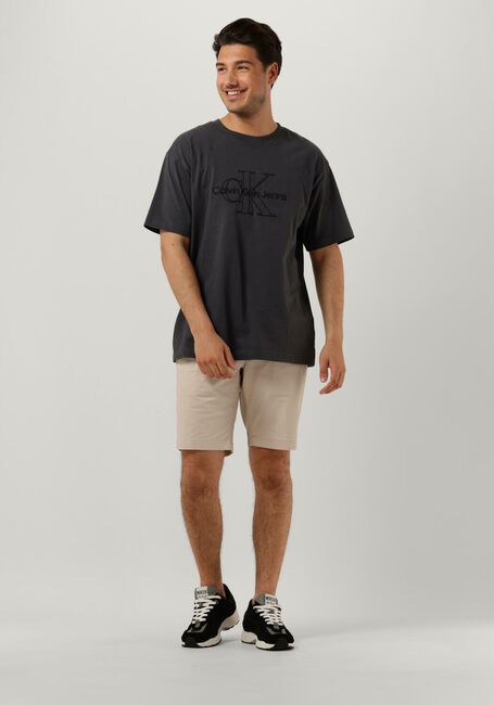 Beige CALVIN KLEIN Kurze Hose MODERN TWILL SLIM SHORT BELT - large