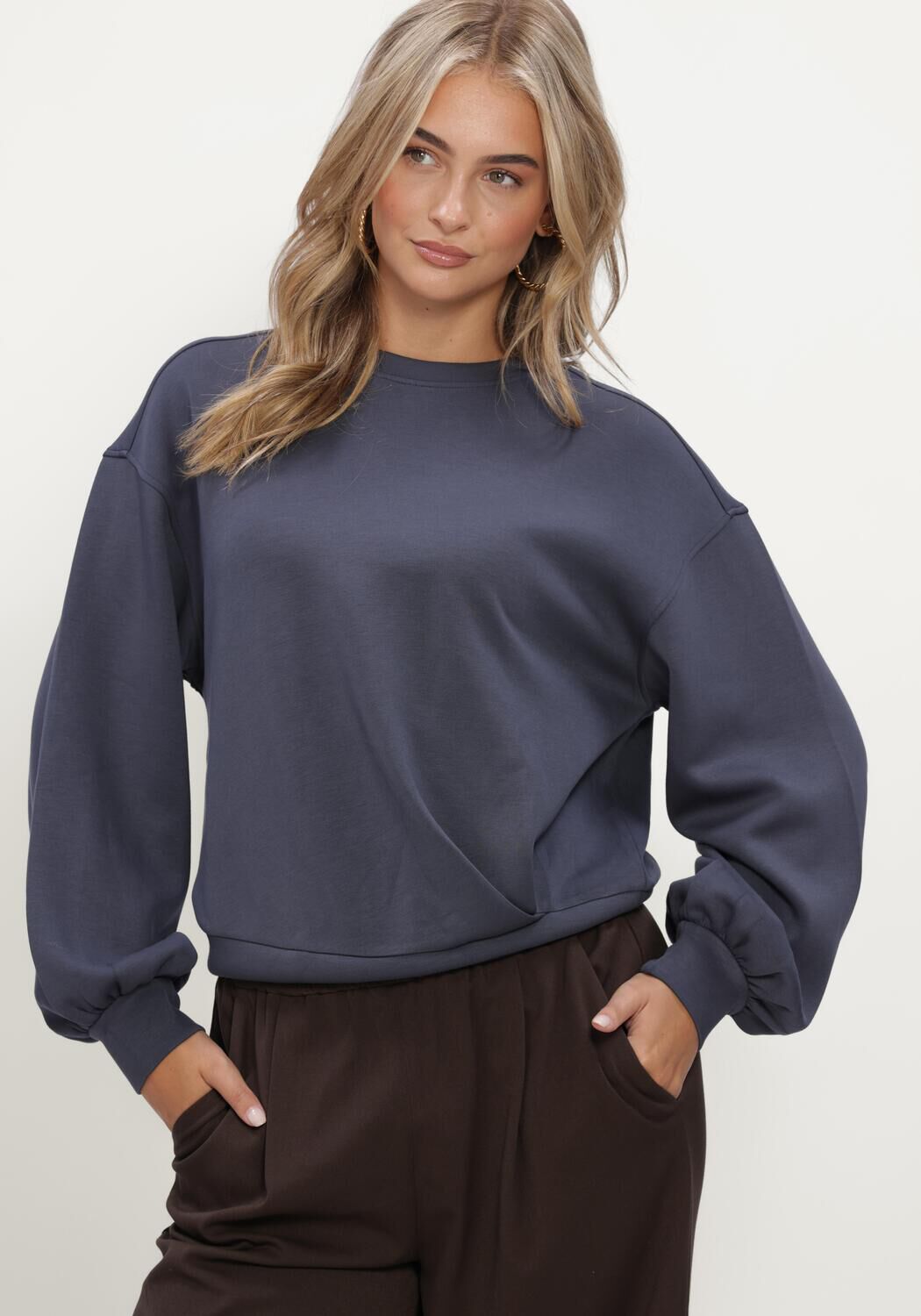 Dunkelblau MSCH COPENHAGEN Sweatshirt MSCHBROOKE IMA Q SWEATSHIRT - large