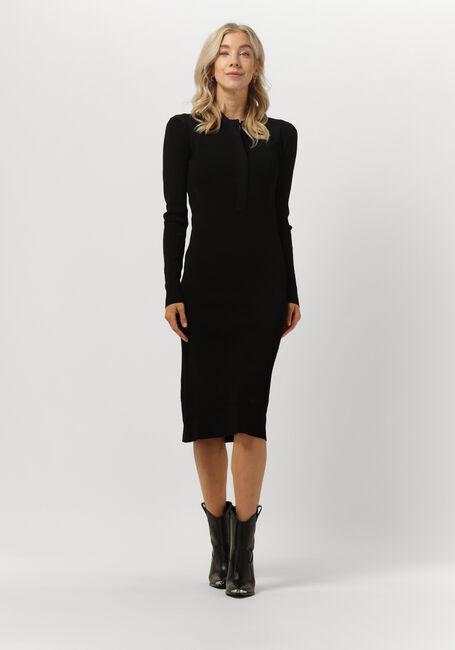 Schwarze BRUUNS BAZAAR Midikleid CELOSIA JOHANNA KNIT DRESS - large