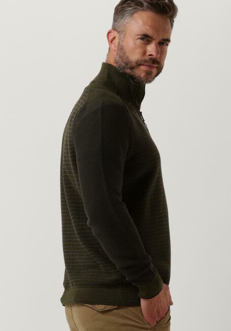 Grüne PME LEGEND Pullover HALF ZIP COLLAR COTTON KNIT - large