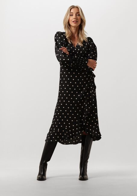 Schwarze NEO NOIR Midikleid EVA RETRO DOT DRESS - large