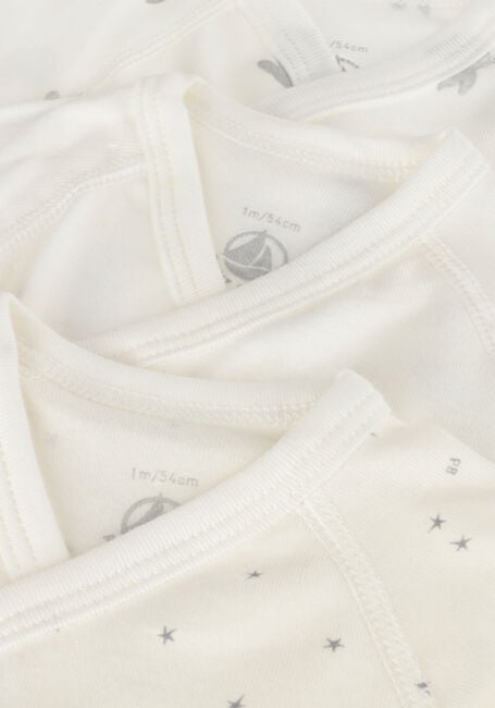 Weiße PETIT BATEAU Strampler 3 BODIES NAISS ML - large