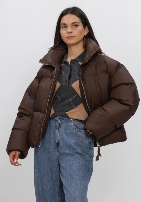 Braune SECOND FEMALE Jacken RIYA PUFFER JACKET - large