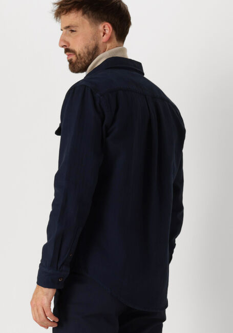 Blaue ANERKJENDT Casual-Oberhemd AKKONRAD HERRINGBONE SHIRT - large
