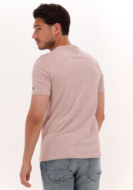 Hell-Pink CAST IRON T-shirt SHORT SLEEVE R-NECK SLUB JERSEY - large
