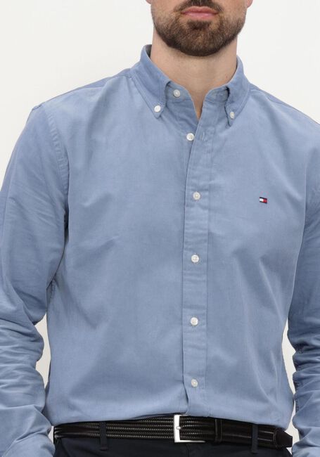 Blaue TOMMY HILFIGER Casual-Oberhemd SOLID CORDUROY RF SHIRT - large