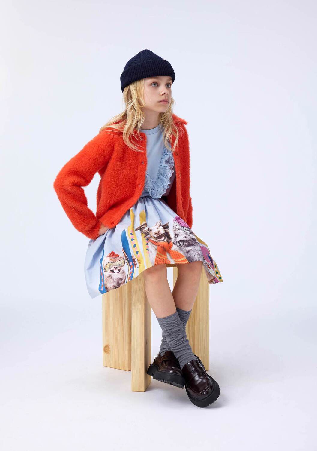 Rote MOLO Strickjacke GWEN - large