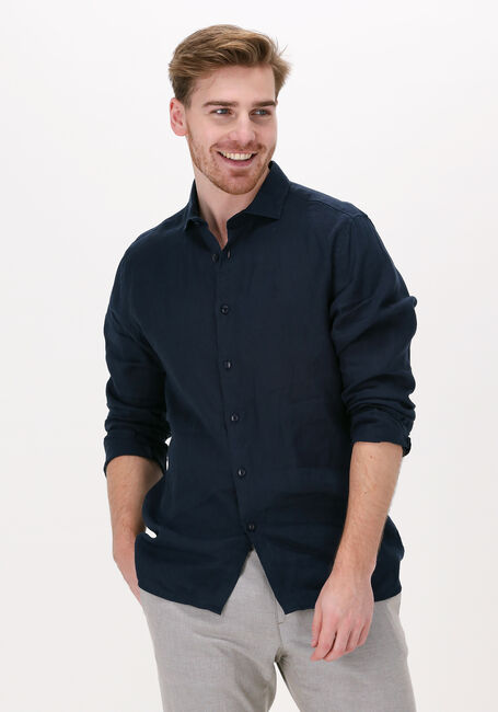 Blaue DSTREZZED Casual-Oberhemd JAGGER SHIRT LINEN - large