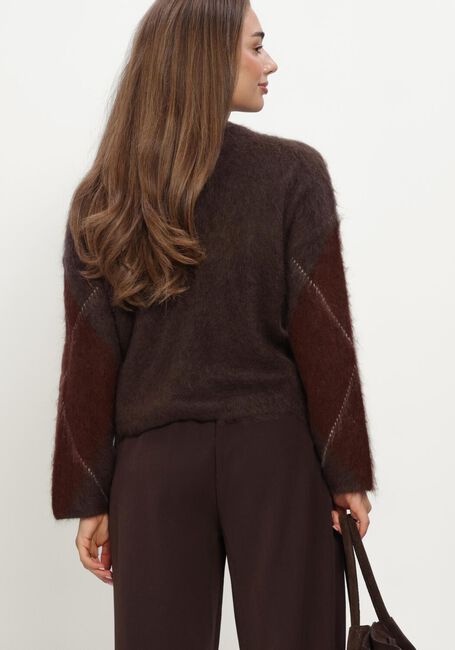 Braune Y.A.S. Pullover YASARGY LS MOHAIR BLEND KNIT PULLOVER - large