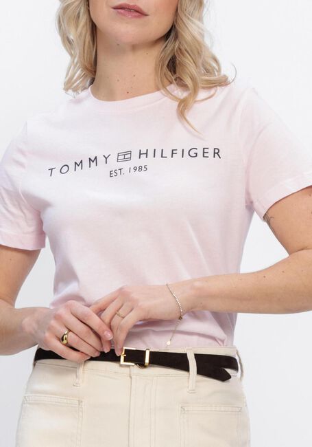 Hell-Pink TOMMY HILFIGER T-shirt REG CORP LOGO - large