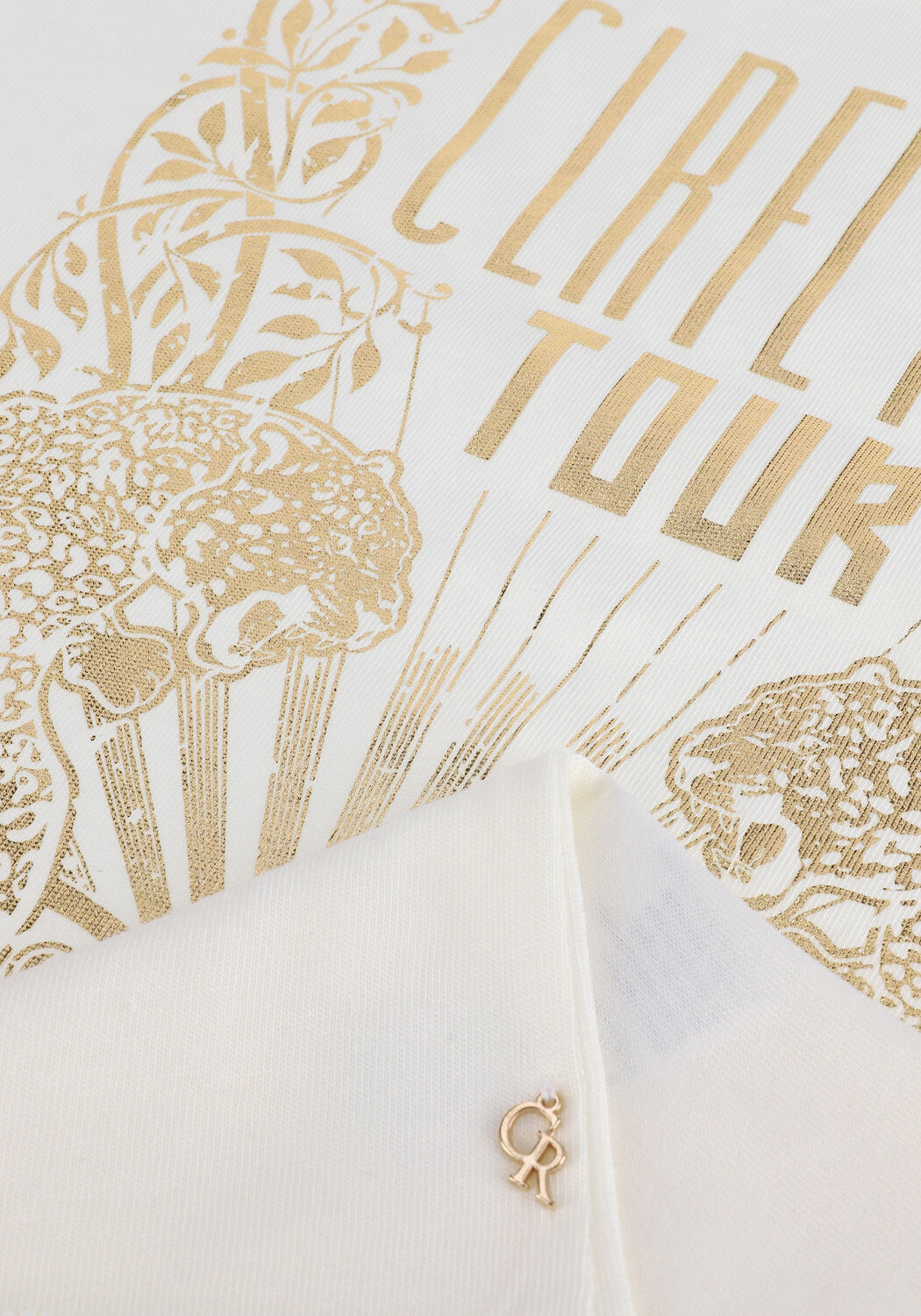 Beige COLOURFUL REBEL T-shirt CLRLF RBL TOUR FOIL CLASSIC TEE - large