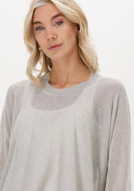 Beige SUMMUM Pullover OVERSIZED SWEATER SPARKLING LU - large