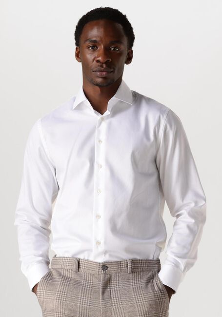 Weiße PROFUOMO Klassisches Oberhemd FINE TWILL - SLIM FIT - NON IRON - large