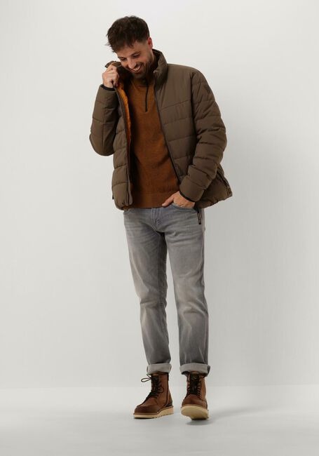 Gelbe PME LEGEND Pullover HALF ZIP COLLAR COTTON PLATED - large