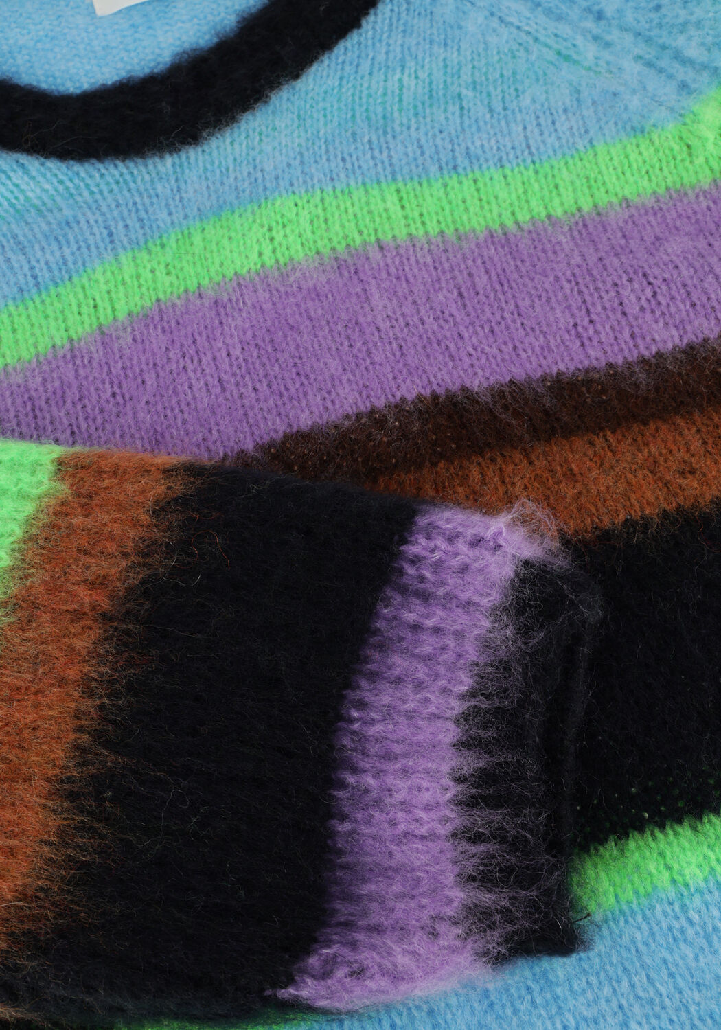 Mehrfarbige/Bunte POM AMSTERDAM Pullover PULLOVER - BRUSHED STRIPES - large