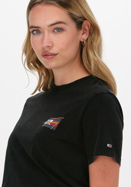 Schwarze TOMMY JEANS T-shirt TJW RLXD VINTAGE BRONZE 2 TEE - large