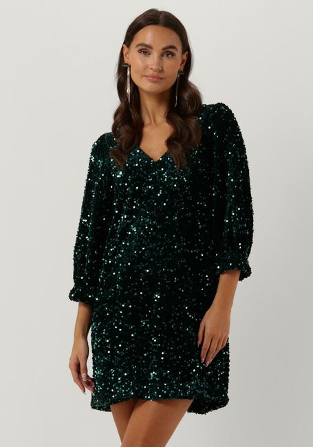 Grüne SECOND FEMALE Minikleid WINTERNALIA DRESS - large