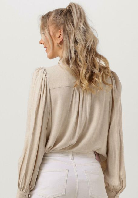 Sand SELECTED FEMME Blusen SLFVIVA LINEN TOP - large