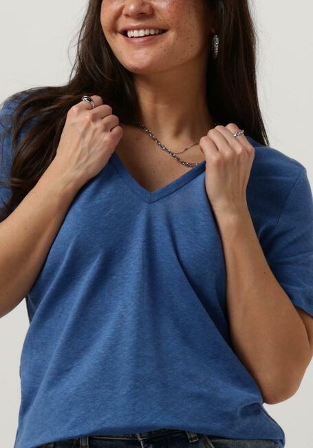 Blaue ACCESS Top SHORT-SLEEVE V BLOUSE - large
