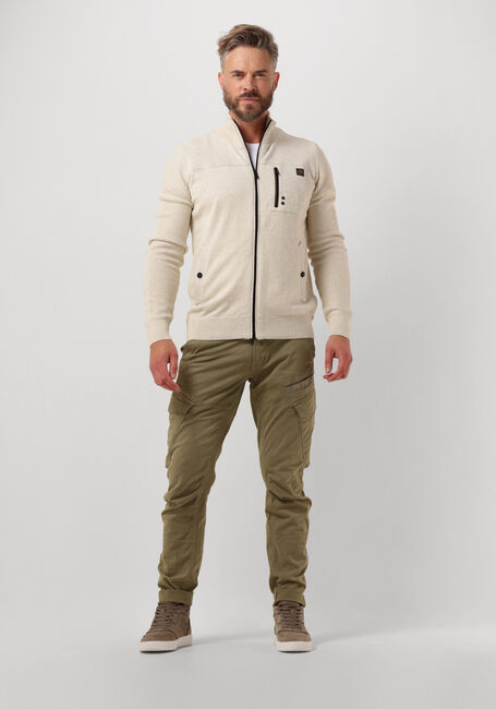Beige PME LEGEND Strickjacke ZIP JACKET KNIT SWEAT COMBINATION - large