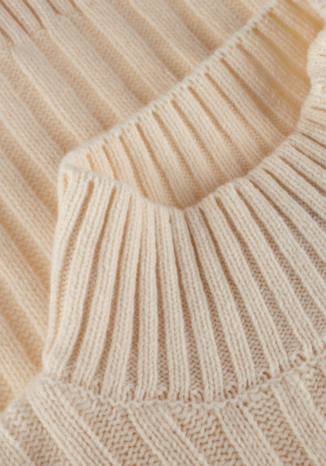 Sand MODSTR&Ouml;M Pullover FULTONMD RIB T-NECK - large