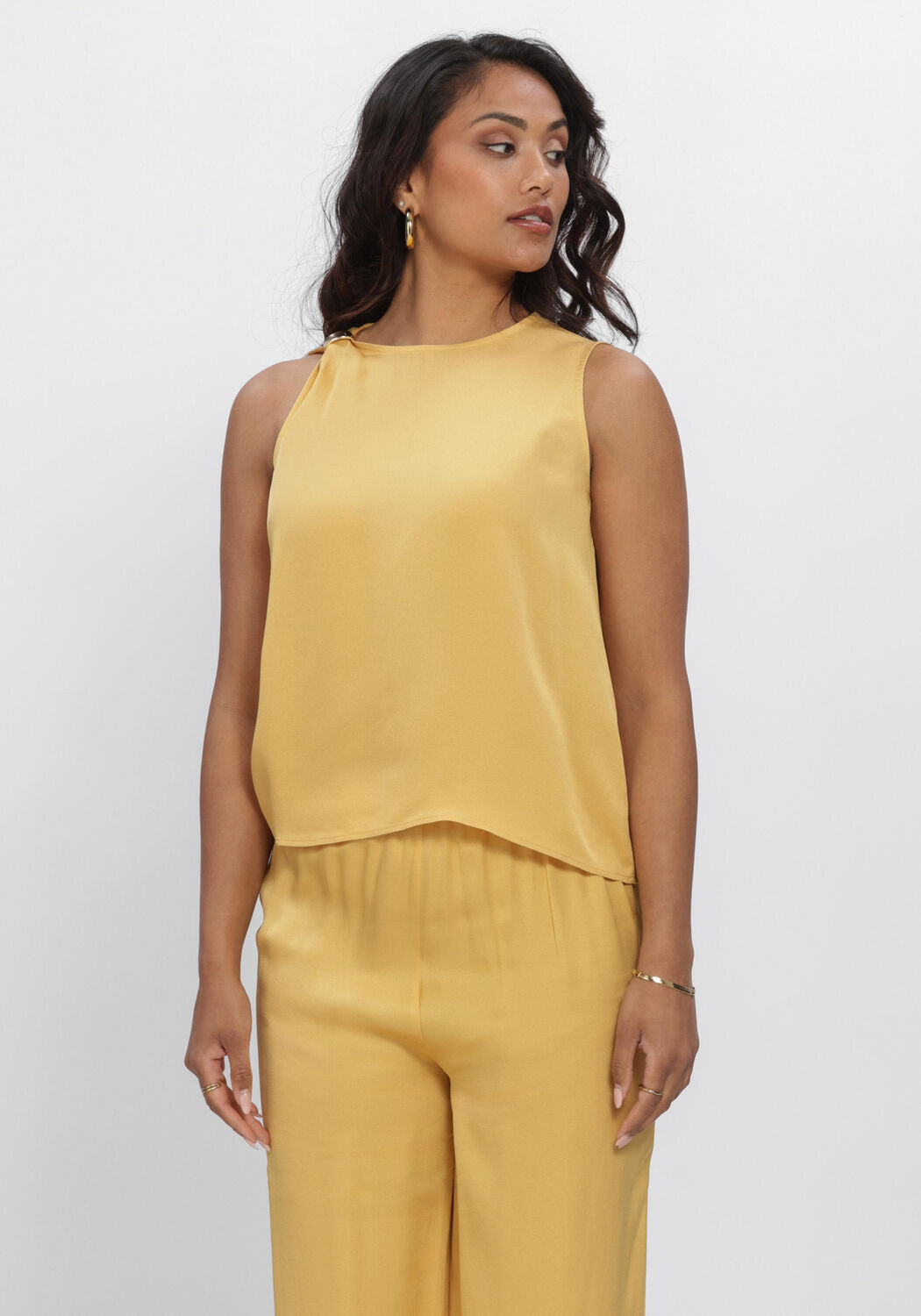 Beige SELECTED WOMEN Top SLFLAURA SL TRIM TOP B - large