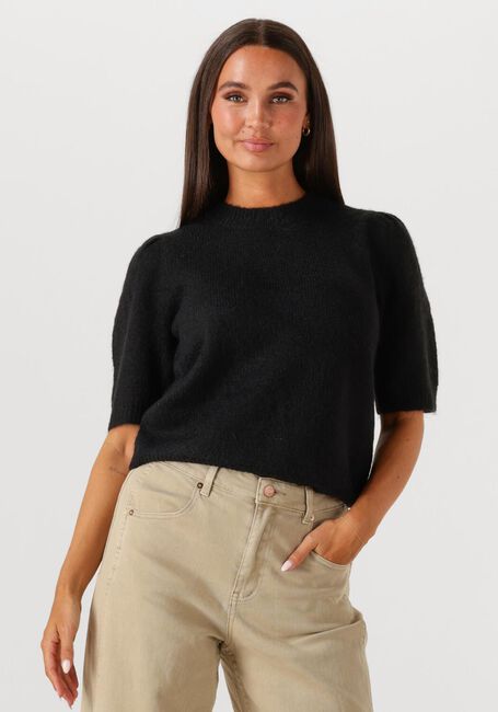 Schwarze Y.A.S. Pullover YASANNE SS KNIT PULLOVER - large