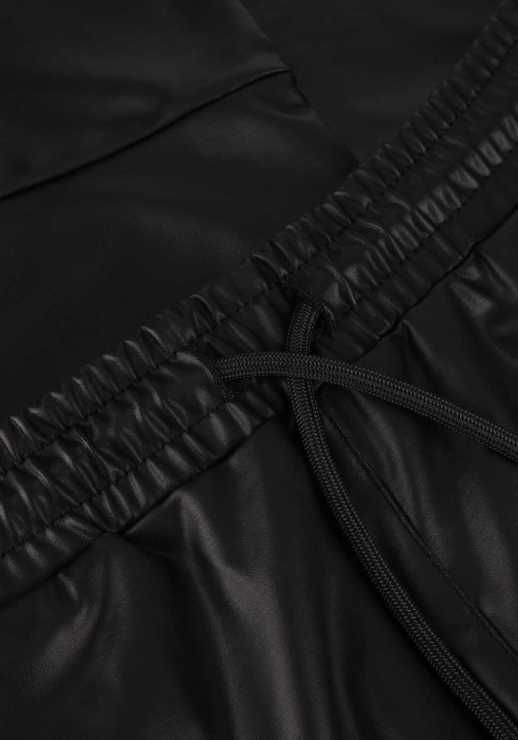 Schwarze 10DAYS Hose LEATHER CROPPED JOGGER - large