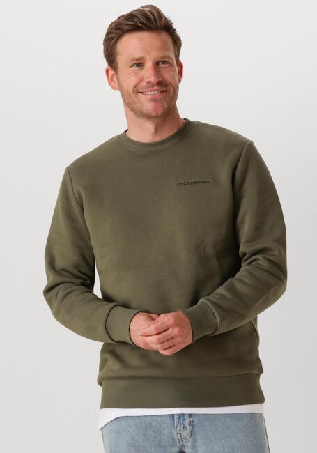 Grüne PEAK PERFORMANCE Sweatshirt ORIGINAL SMALL LOGO CREW MEN - large