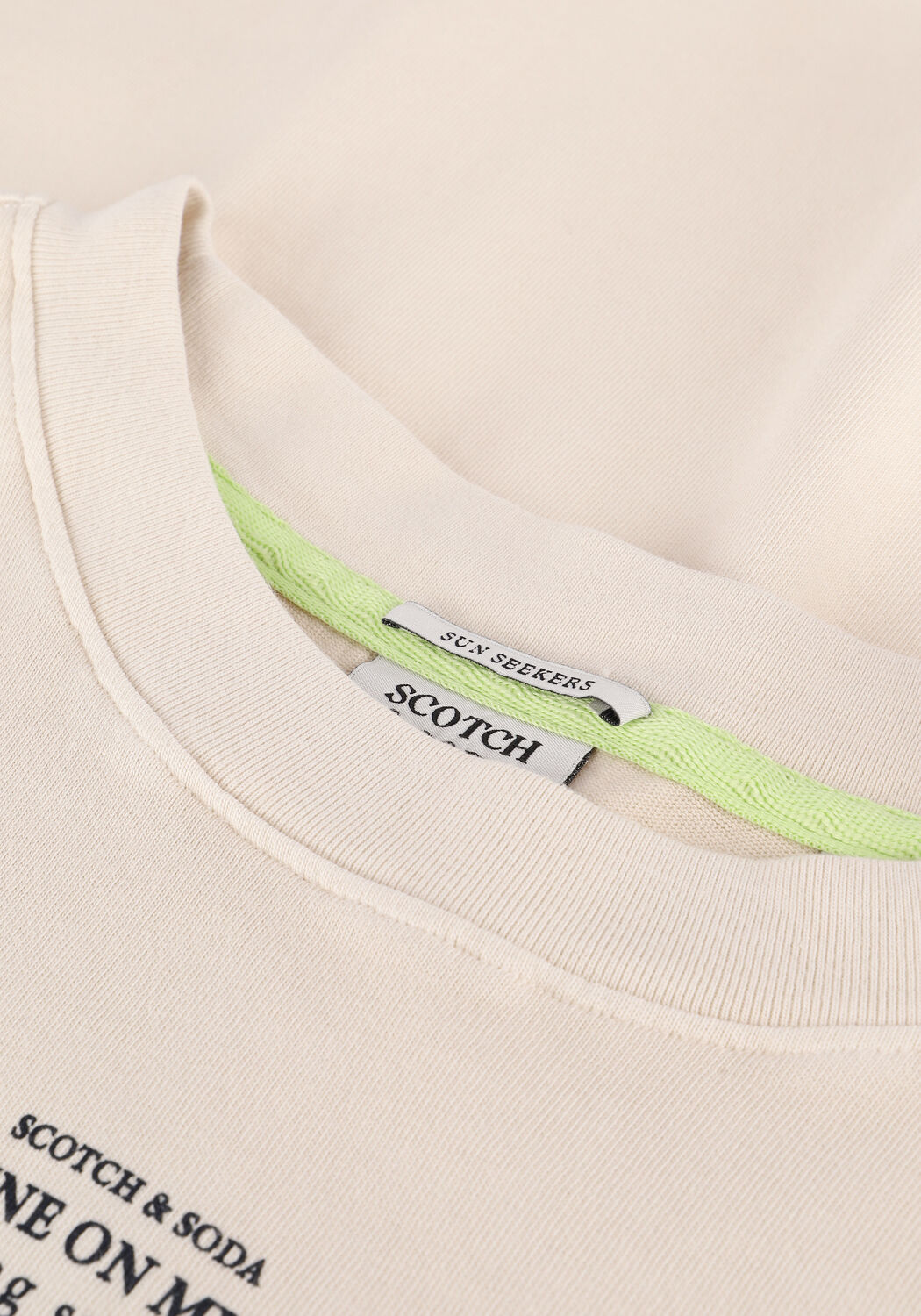 Sand SCOTCH & SODA T-shirt LOOSE-FIT ORGANIC COTTON T-SHIRT - large