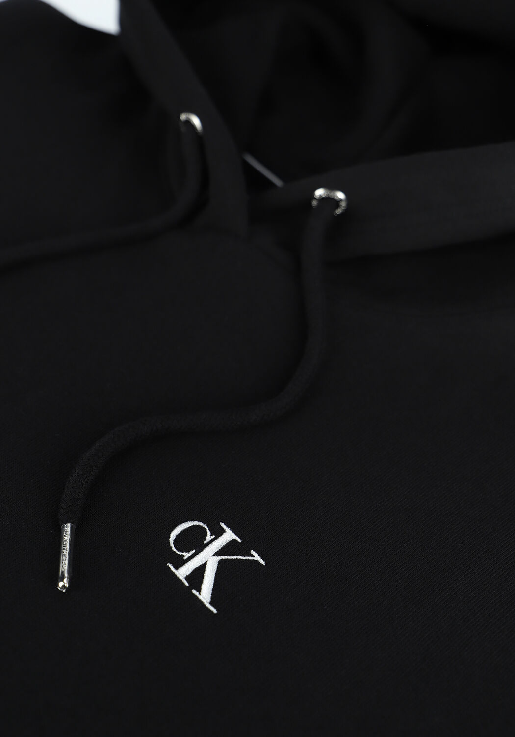 Schwarze CALVIN KLEIN Pullover CK EMBROIDERY HOODIE - large