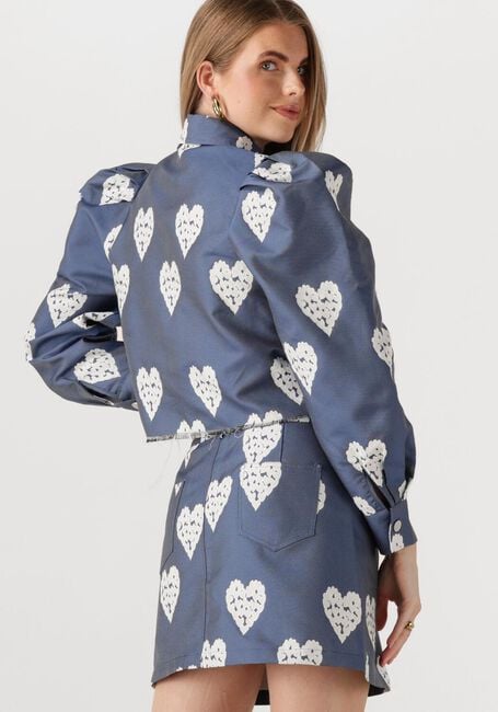 Blaue STUDIO AMAYA Jeansjacke HEART JACKET - large