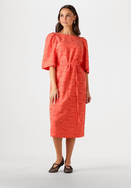 Orangene OBJECT Midikleid OBJSUKI 3/4 DRESS 137 - large