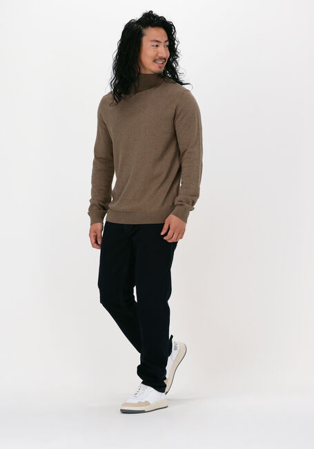Braune SELECTED HOMME Rollkragenpullover SLHBERG ROLL NECK NOOS - large