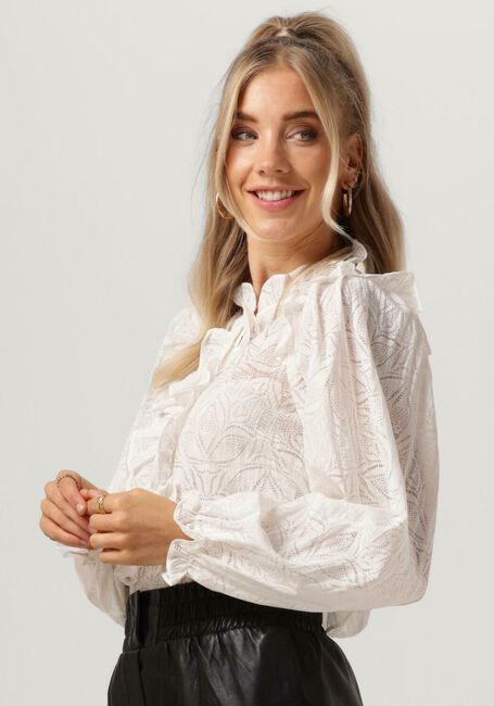 Weiße NEO NOIR Blusen HAWAII BURNOUT BLOUSE - large